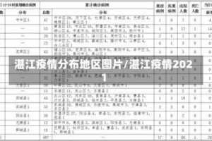 湛江疫情分布地区图片/湛江疫情2021