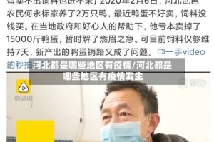 河北都是哪些地区有疫情/河北都是哪些地区有疫情发生