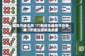 辅助开挂工具“广西微乐麻将开挂免费”详细分享装挂步骤