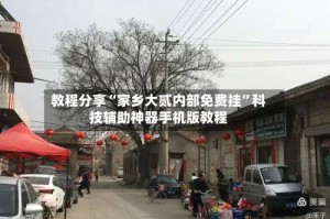 教程分享“家乡大贰内部免费挂”科技辅助神器手机版教程