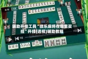 辅助开挂工具“微乐麻将在哪里买挂”开挂(透视)辅助教程