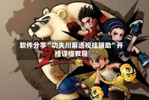 软件分享“功夫川麻透视挂辅助”开挂详细教程