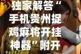 独家解答“手机贵州捉鸡麻将开挂神器”附开挂脚本详细教程