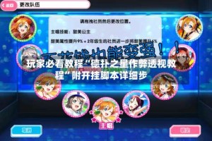 玩家必看教程“德扑之星作弊透视教程”附开挂脚本详细步