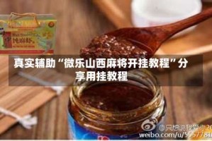 真实辅助“微乐山西麻将开挂教程”分享用挂教程