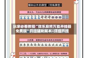 玩家必看教程“微乐麻将万能开挂器免费版”开挂辅助脚本+详细开挂