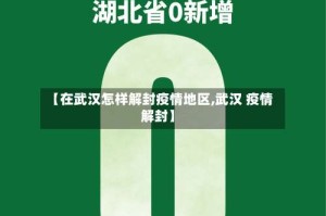 【在武汉怎样解封疫情地区,武汉 疫情 解封】