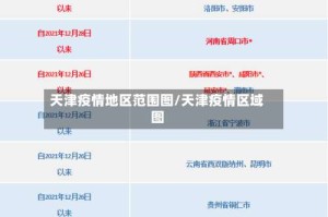 天津疫情地区范围图/天津疫情区域图
