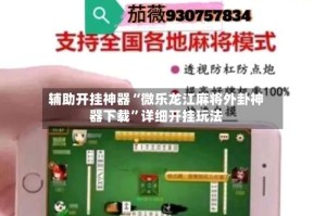 辅助开挂神器“微乐龙江麻将外卦神器下载”详细开挂玩法