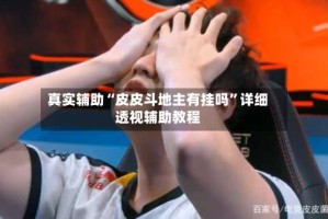 真实辅助“皮皮斗地主有挂吗”详细透视辅助教程