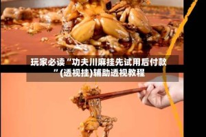 玩家必读“功夫川麻挂先试用后付款”(透视挂)辅助透视教程