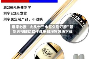 玩家必搜“大头十三水怎么刷好牌”最新透视辅助软件详细教程官方版下载