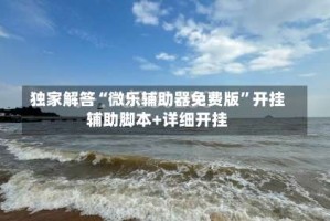独家解答“微乐辅助器免费版”开挂辅助脚本+详细开挂