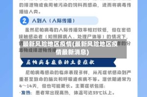 最新风险地区疫情(最新风险地区疫情最新消息)