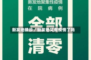 新发地确诊／新发地又有疫情了吗
