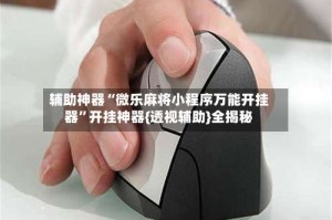 辅助神器“微乐麻将小程序万能开挂器”开挂神器{透视辅助}全揭秘