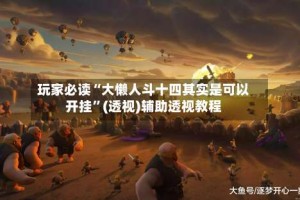 玩家必读“大懒人斗十四其实是可以开挂”(透视)辅助透视教程