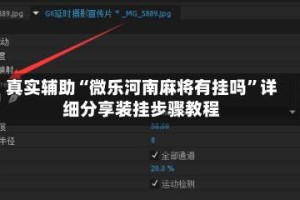真实辅助“微乐河南麻将有挂吗”详细分享装挂步骤教程