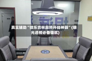 真实辅助“微乐吉林麻将开挂神器”(曝光透视必备猫腻)