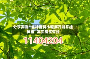 分享实测“雀神麻将小程序万能开挂神器”其实确实有挂