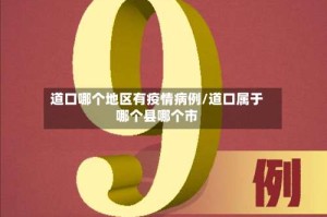 道口哪个地区有疫情病例/道口属于哪个县哪个市