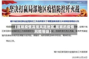 【昆明疫情高低风险地区,昆明的疫情风险等级】