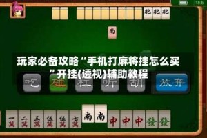玩家必备攻略“手机打麻将挂怎么买”开挂(透视)辅助教程