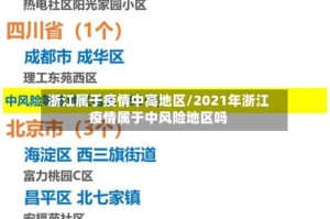 浙江属于疫情中高地区/2021年浙江疫情属于中风险地区吗