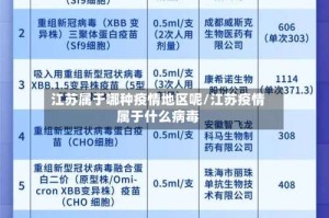 江苏属于哪种疫情地区呢/江苏疫情属于什么病毒
