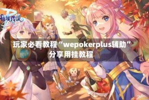 玩家必看教程“wepokerplus辅助”分享用挂教程
