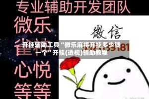 开挂辅助工具“微乐麻将开挂多少钱一个”开挂(透视)辅助教程