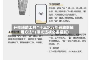 开挂辅助工具“十三水万能辅助器使用方法”(曝光透视必备猫腻)