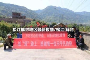 松江解封地区最新疫情/松江 解封
