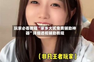 玩家必看教程“家乡大贰免费辅助神器”详细透视辅助教程