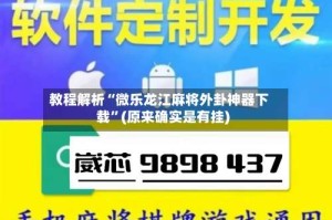 教程解析“微乐龙江麻将外卦神器下载”(原来确实是有挂)