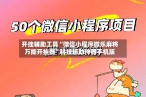 开挂辅助工具“微信小程序微乐麻将万能开挂器”科技辅助神器手机版