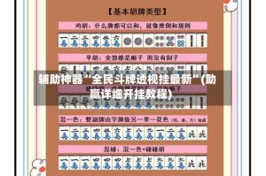 辅助神器“全民斗牌透视挂最新”(助赢详细开挂教程)