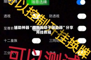 辅助神器“微乐跑胡子辅助器”分享用挂教程