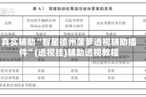 真实辅助“智星德州菠萝透视辅助插件”(透视挂)辅助透视教程