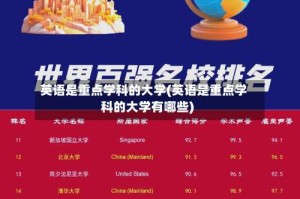 英语是重点学科的大学(英语是重点学科的大学有哪些)