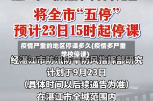 疫情严重的地区停课多久(疫情多严重学校停课)