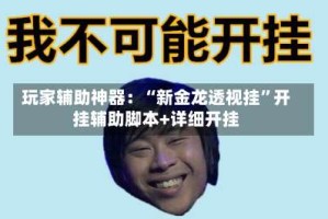 玩家辅助神器：“新金龙透视挂”开挂辅助脚本+详细开挂