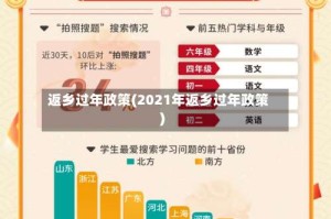 返乡过年政策(2021年返乡过年政策)