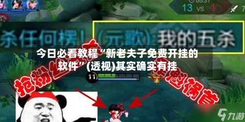 今日必看教程“新老夫子免费开挂的软件”(透视)其实确实有挂-第1张图片