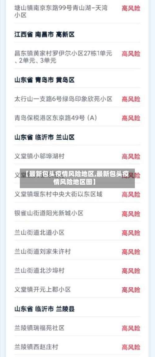 【最新包头疫情风险地区,最新包头疫情风险地区图】-第2张图片