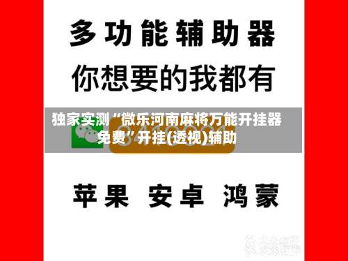 独家实测“微乐河南麻将万能开挂器免费”开挂(透视)辅助-第2张图片