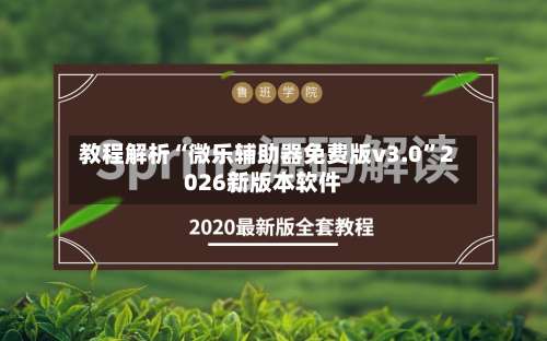教程解析“微乐辅助器免费版v3.0”2026新版本软件-第1张图片