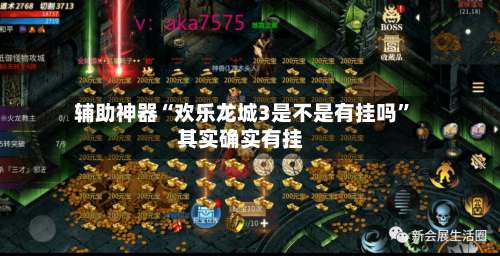 辅助神器“欢乐龙城3是不是有挂吗	”其实确实有挂-第3张图片