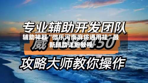 辅助神器“微乐河南麻将通用挂”最新辅助详细教程-第3张图片