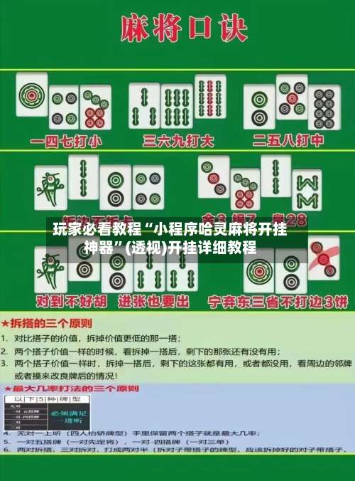 玩家必看教程“小程序哈灵麻将开挂神器”(透视)开挂详细教程-第1张图片